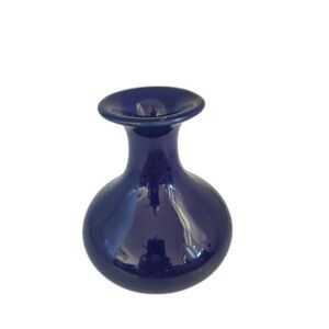 5" Tall Hall 630 Dark Blue Bud Vase